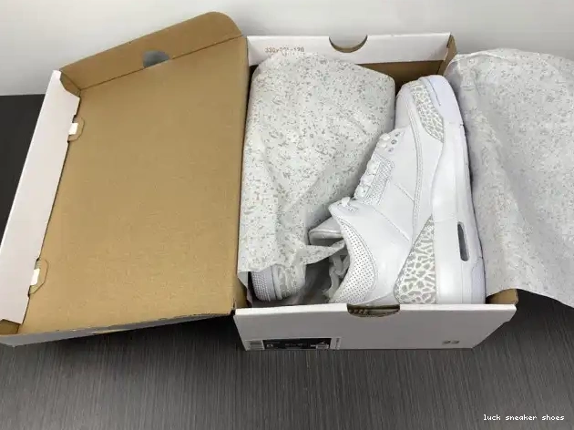 Cheap LUCY Jordan Retro 3 'Triple Air White' PS 429487-111 0325